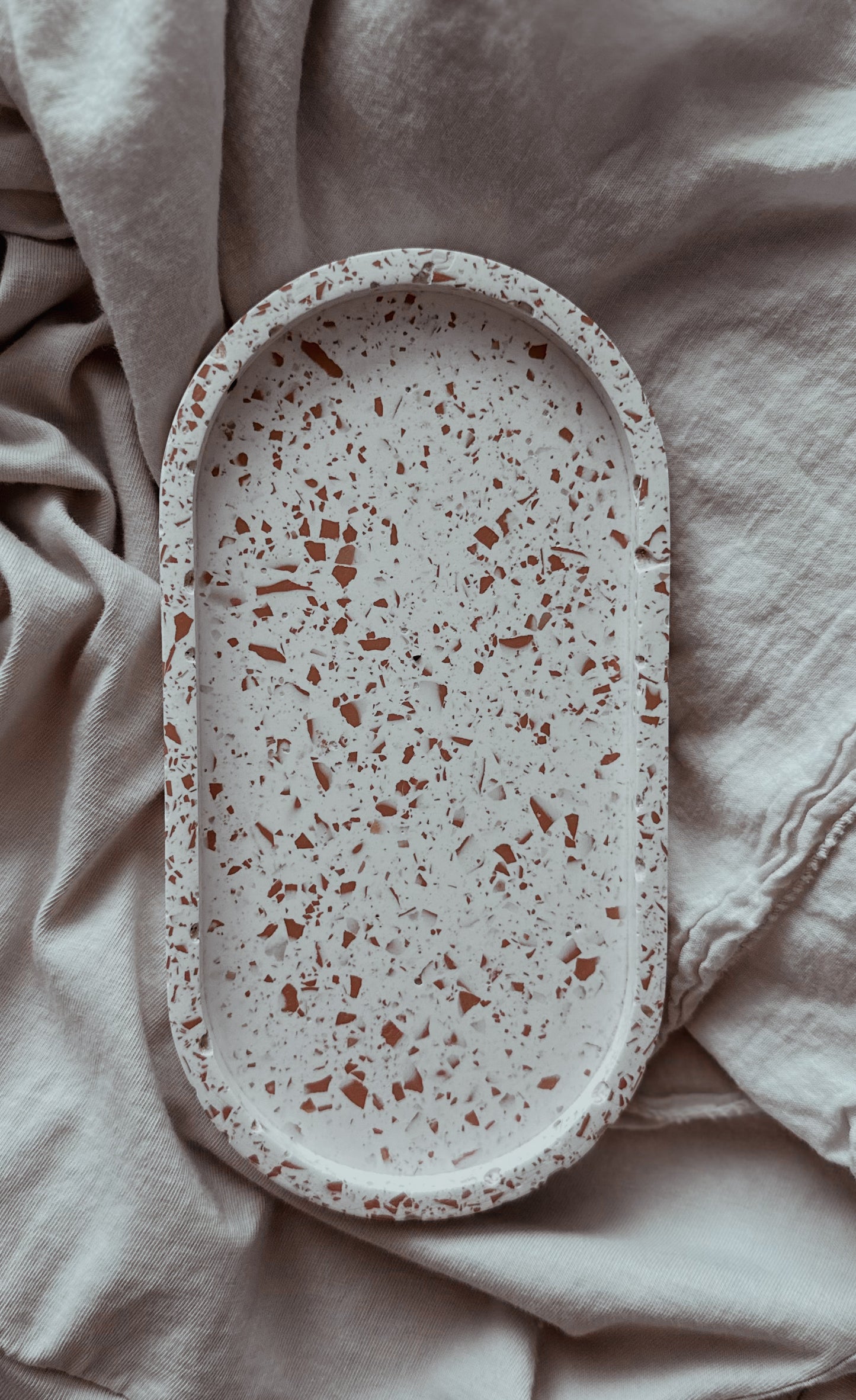 Oval Tray : Terracotta Terrazzo
