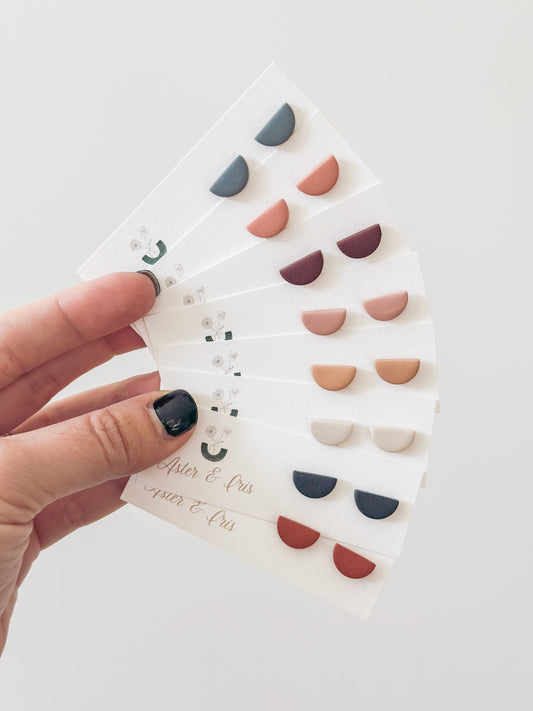 Half Moon Studs
