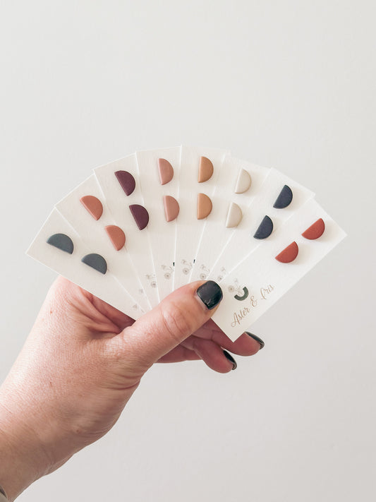 Half Moon Studs