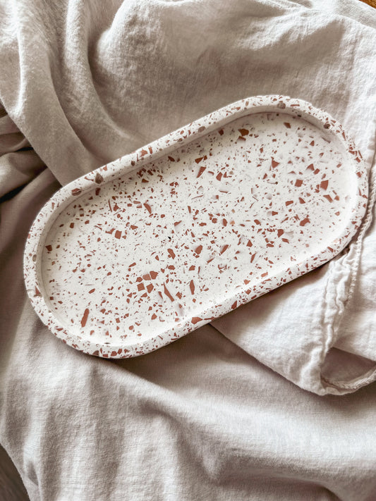 Oval Tray : Terracotta Terrazzo