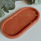 TERRACOTTA + GOLD OVAL TRINKET TRAY