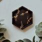 BLACK HEXAGON TRINKET TRAY