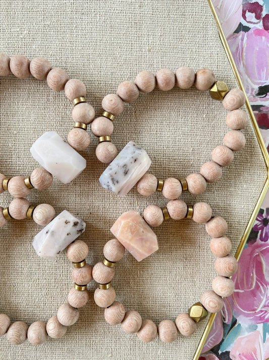 PINK OPAL DIFFUSER BRACELET