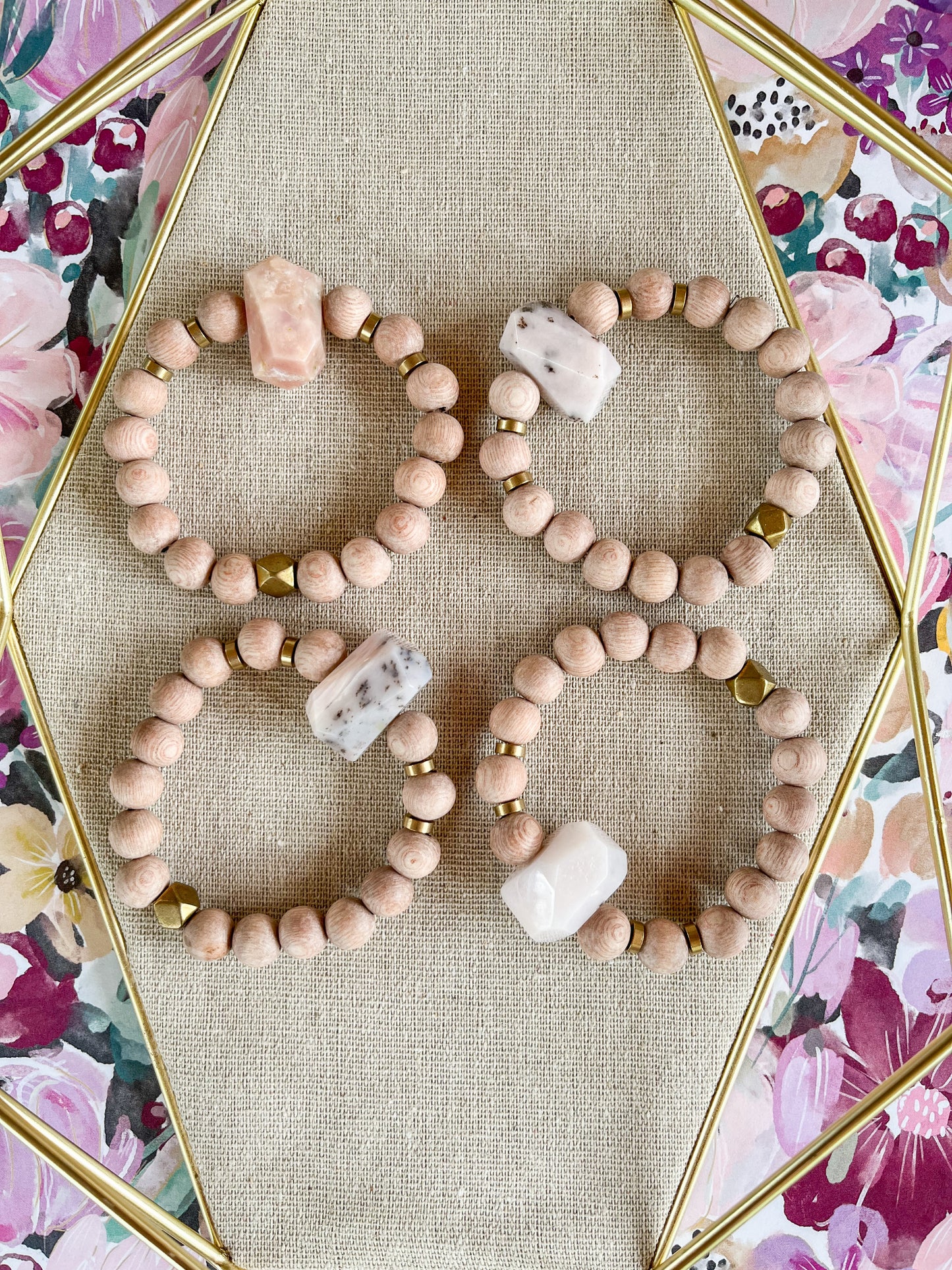 PINK OPAL DIFFUSER BRACELET