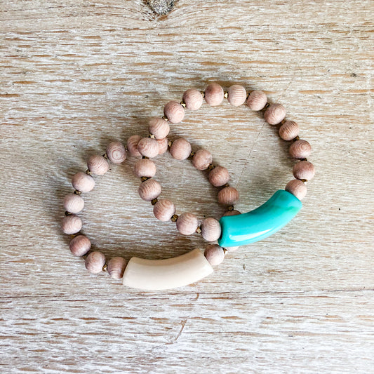 ACRYLIC + WOOD DIFFUSER BRACELET